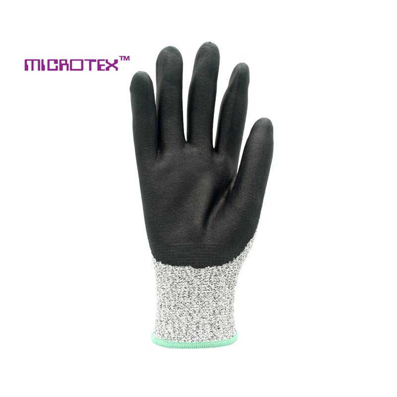 ถุงมือกันบาด Dyneema เคลือบ Nitrile  MICROTEX