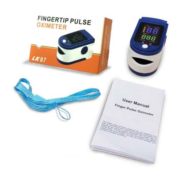 เครื่องวัดออกซิเจนในเลือด Finger Pulse Oximeter รุ่น LK87