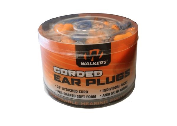 Walker - Foam Ear Corded Plugs [ 50 Pairs Jar]