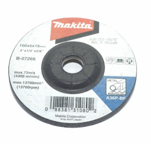 ใบเจียร MAKITA 4 นิ้ว หนา 6 mm. รุ่น B-07266 (A36P-BF)