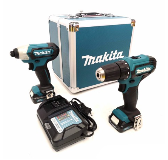 ชุด COMBO MAKITA CLX224X1 ประกอบด้วย ไขควงกระแทก MAKITA TD110DZ และ สว่าน MAKITA DF333Z (12V.)